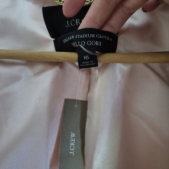 J. Crew Italian Stadium Cloth Wool Blend Cocoon Coat - Picture 10 of 16